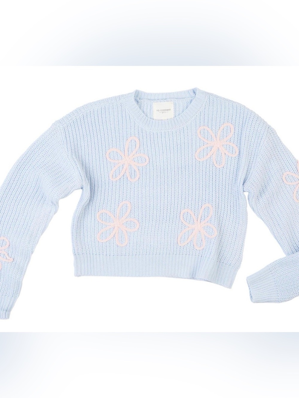 NWT No Comment Long Sleeve Floral Sweater